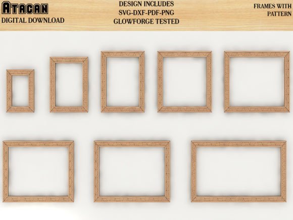 Download Frame Bundle Home Decor Svg Dxf Template - Dxf Collection